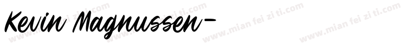 Kevin Magnussen字体转换